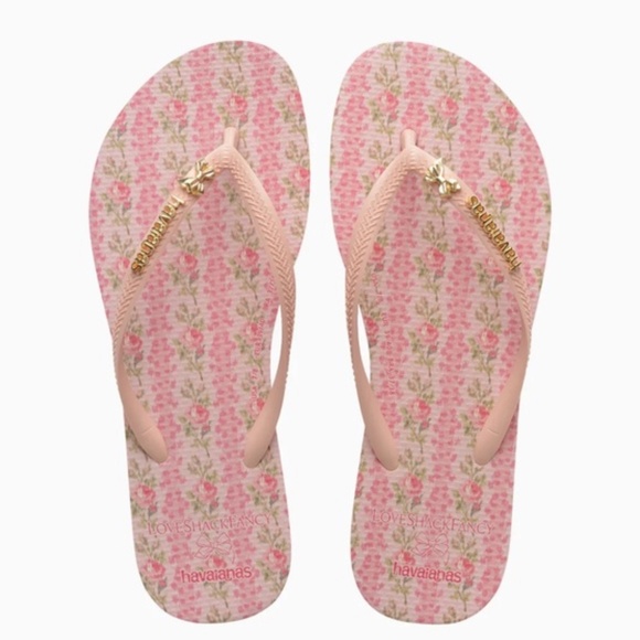 LoveShackFancy X Havaianas Sandals size 7/8 - Picture 1 of 4
